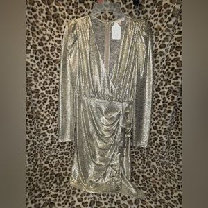 Skies Are Blue Gold Dress